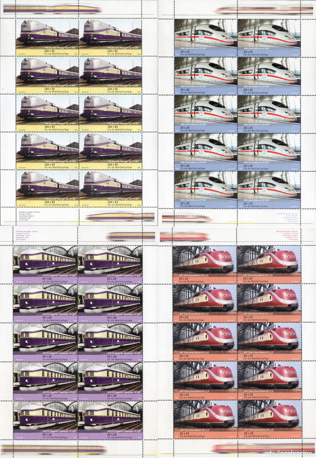 Sellos: 196113 MNH ALEMANIA FEDERAL 2006 TRENES