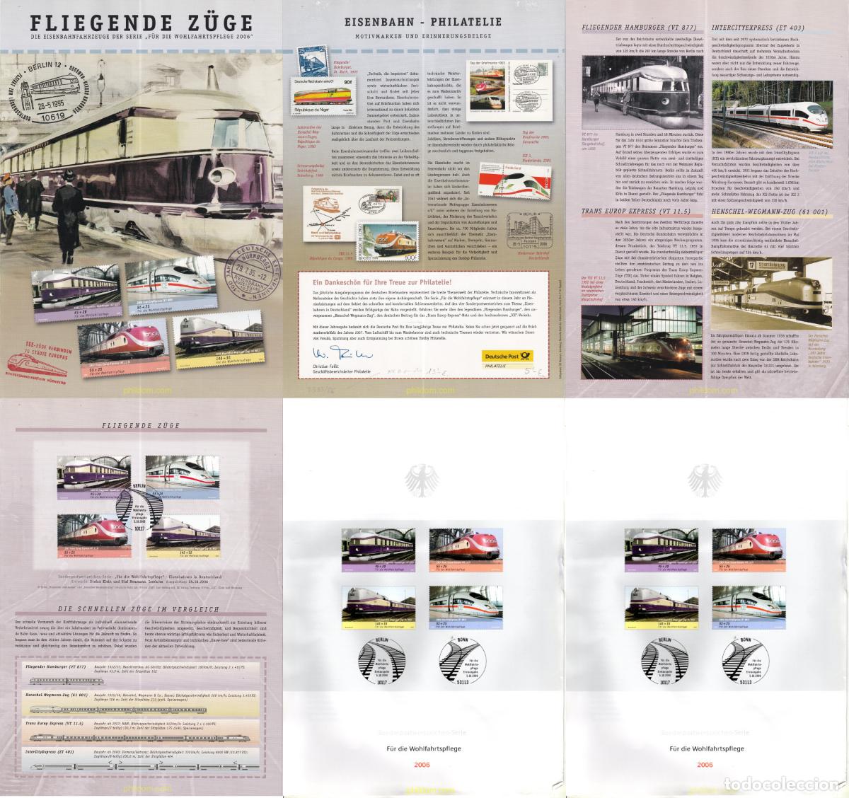 Sellos: 766303 MNH ALEMANIA FEDERAL 2006 TRENES
