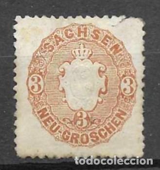 Sellos: ALEMANIA, SAJONIA- 1867 - *- ESCUDO