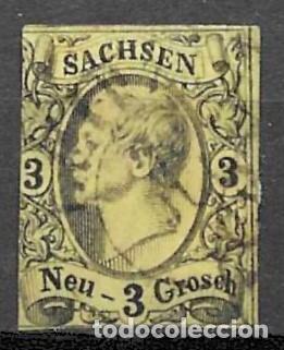 Sellos: ALEMANIA, SAJONIA- 1855- USADO- REY JOHANN I