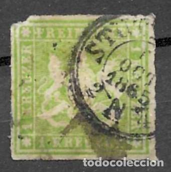 Sellos: ALEMANIA, WURTTEMBERG- 1863- ESCUDO