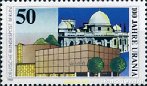 Sellos: 131786 MNH ALEMANIA. Berl&iacute;n 1988 CENTENARIO DE URANIA BERLIN (OBSERVATORIO Y CENTRO DE LAS CIENCIA