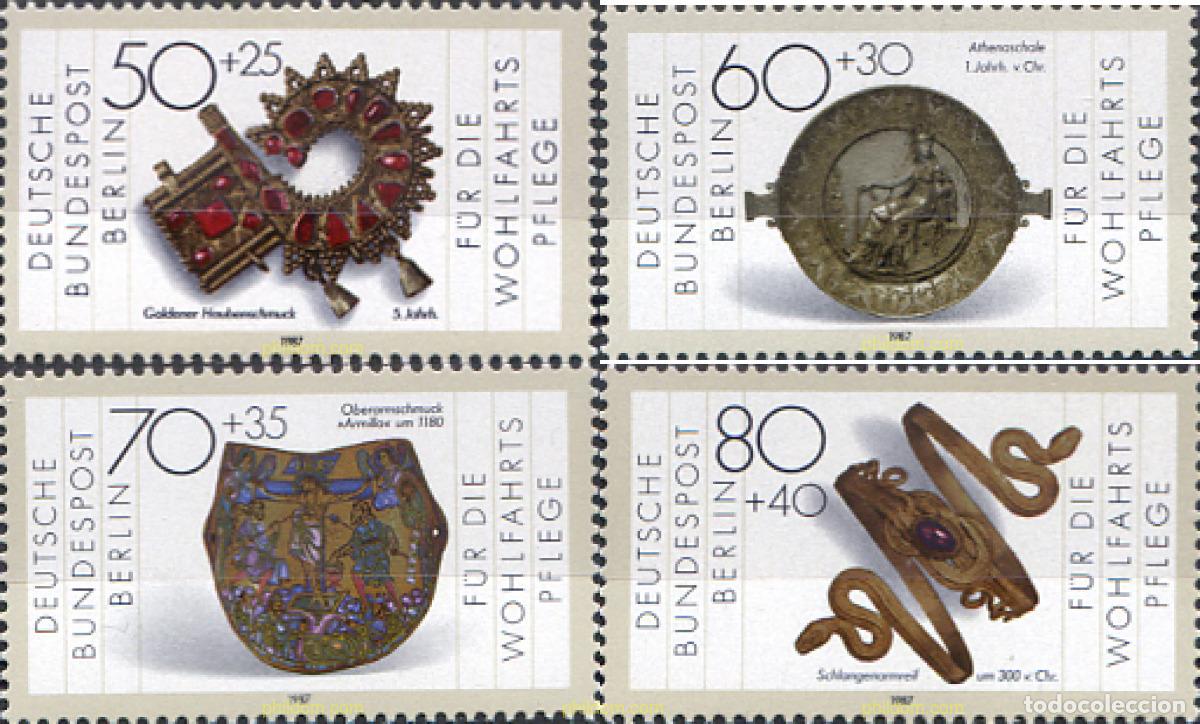 Sellos: 131736 MNH ALEMANIA. Berl&iacute;n 1987 PRO OBRAS DE BENEFICENCIA. OBRAS DE ARTE DE LOS MUSEOS DE LA REPU