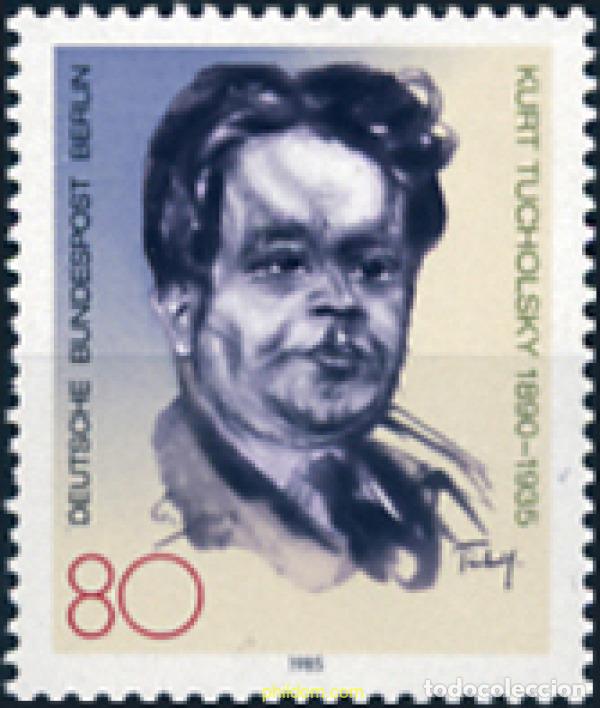 Sellos: 131677 MNH ALEMANIA. Berl&iacute;n 1985 50 ANIVERSARIO DE LA MUERTE DE KURT TUCHOLSKY