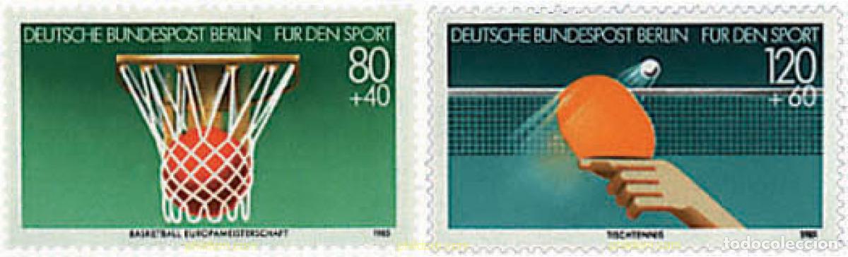 Sellos: 51968 MNH ALEMANIA. Berl&iacute;n 1985 PRO DEPORTE