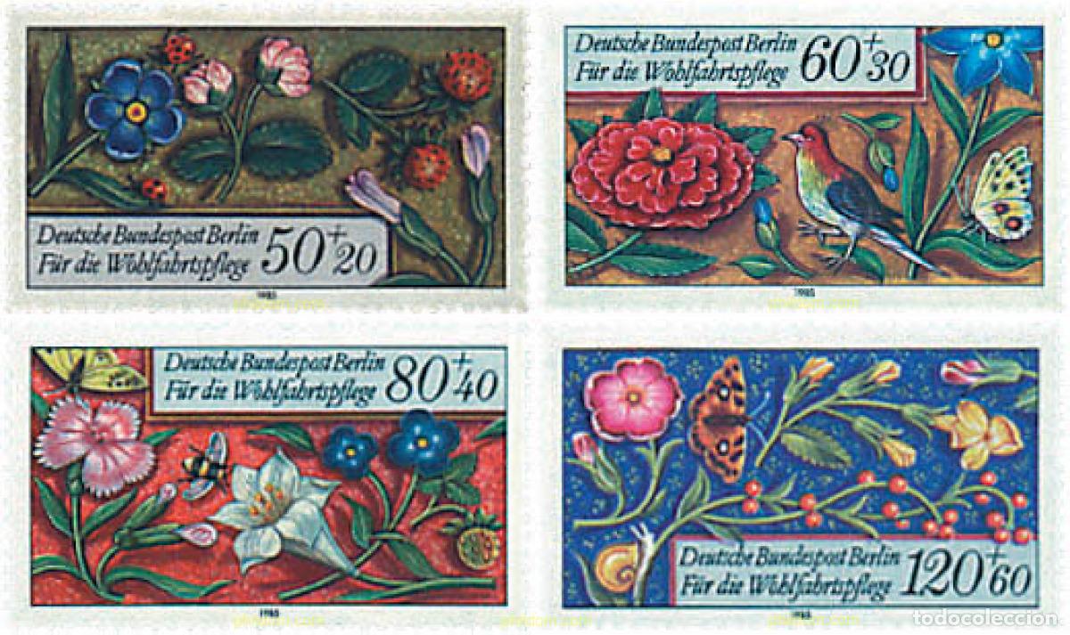 Sellos: 80222 MNH ALEMANIA. Berl&iacute;n 1985 PRO BENEFICENCIA
