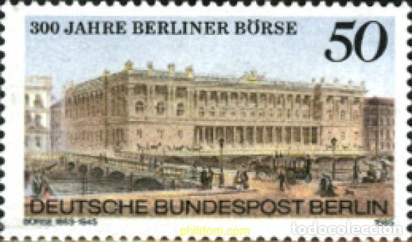 Sellos: 131663 MNH ALEMANIA. Berl&iacute;n 1985 300 ANIVERSARIO DE LA BOLSA DE BERLIN