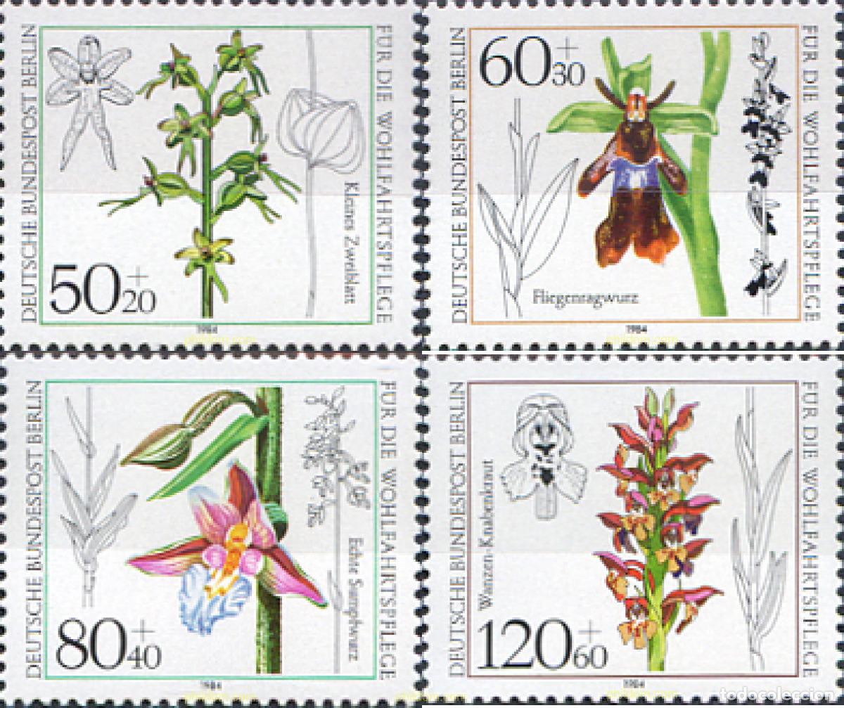 Sellos: 99304 MNH ALEMANIA. Berl&iacute;n 1984 ORQUIDEAS