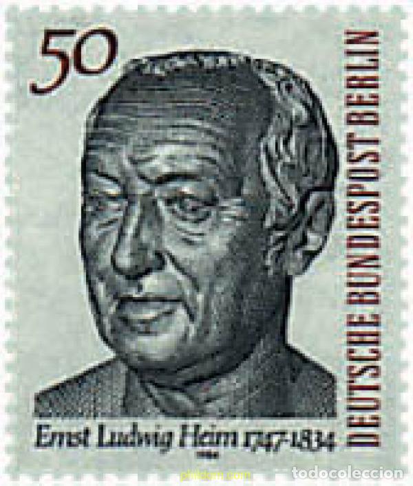 Sellos: 64819 MNH ALEMANIA. Berl&iacute;n 1984 150 ANIVERSARIO DE LA MUERTE DE ERNST LUDWIG HEIM