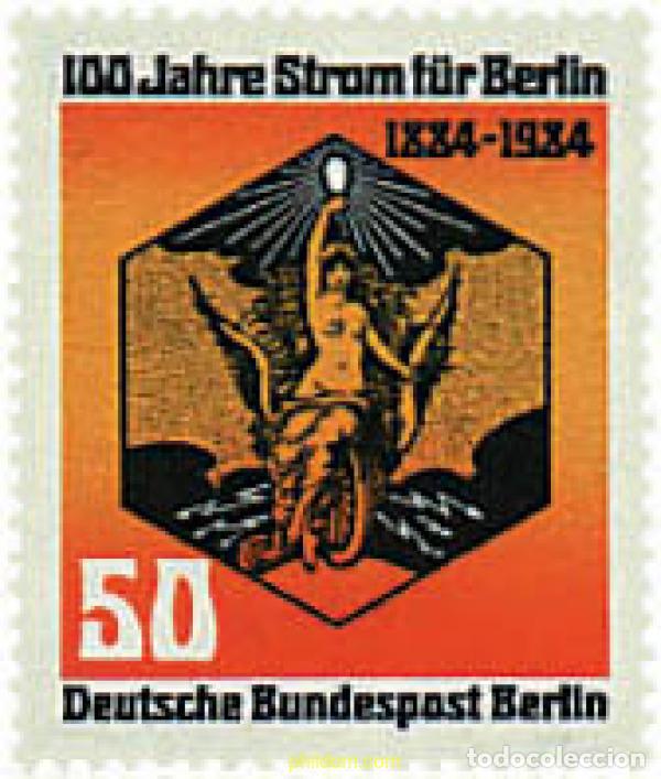 Sellos: 56410 MNH ALEMANIA. Berl&iacute;n 1984 CENTENARIO DE LA ELECTRICIDAD EN BERLIN