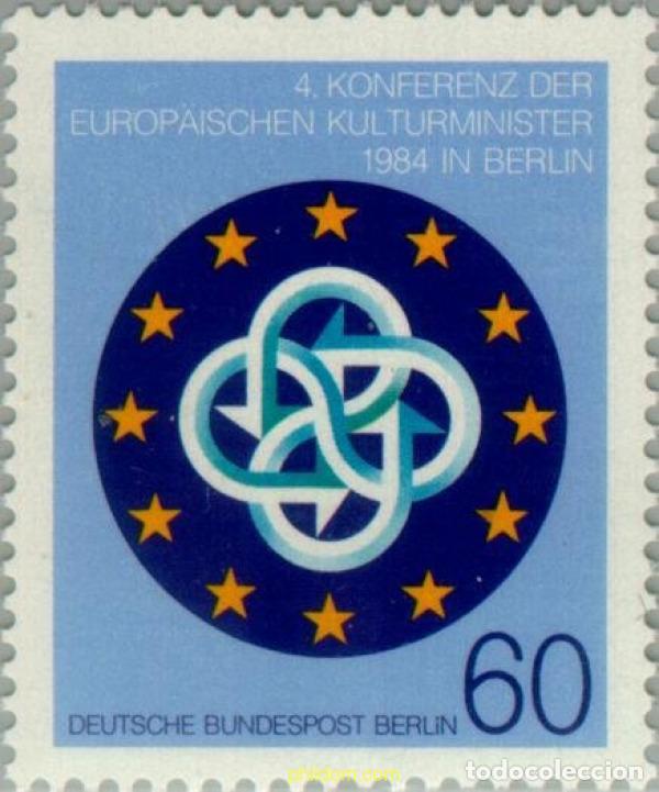 Sellos: 64818 MNH ALEMANIA. Berl&iacute;n 1984 4 CONFERENCIA DE LOS MINISTROS EUROPEOS DE LA CULTURA, EN BERLIN