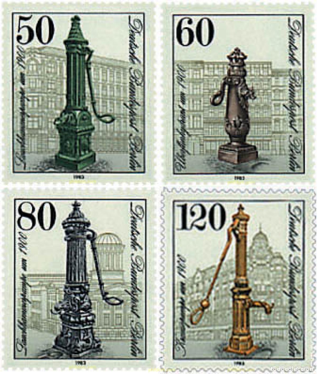 Sellos: 64759 MNH ALEMANIA. Berl&iacute;n 1983 BOMBAS DE AGUA HISTORICAS