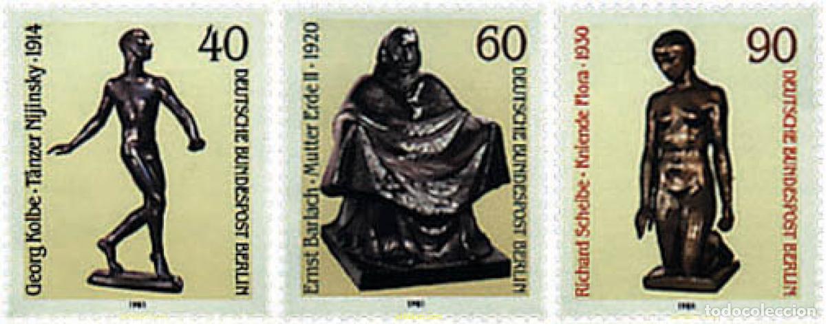 Sellos: 64738 MNH ALEMANIA. Berl&iacute;n 1981 ESCULTURAS