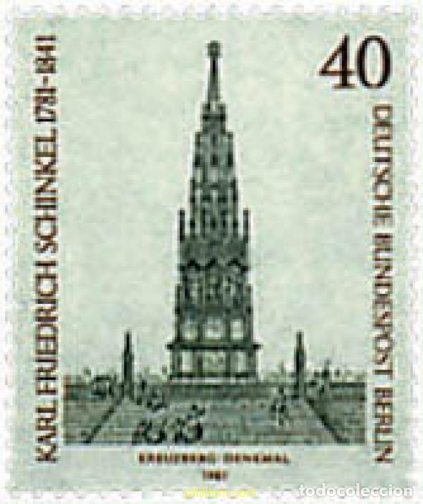 Sellos: 64731 MNH ALEMANIA. Berl&iacute;n 1981 200 ANIVERSARIO DEL NACIMIENTO DEL ARQUITECTO KARL FRIEDRICH SCHIN