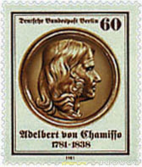 Sellos: 64729 MNH ALEMANIA. Berl&iacute;n 1981 200 ANIVERSARIO DEL NACIMIENTO DEL POETA Y NATURALISTA ADELBERT VO