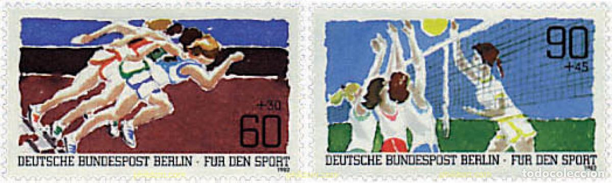 Sellos: 64749 MNH ALEMANIA. Berl&iacute;n 1982 PRO DEPORTE