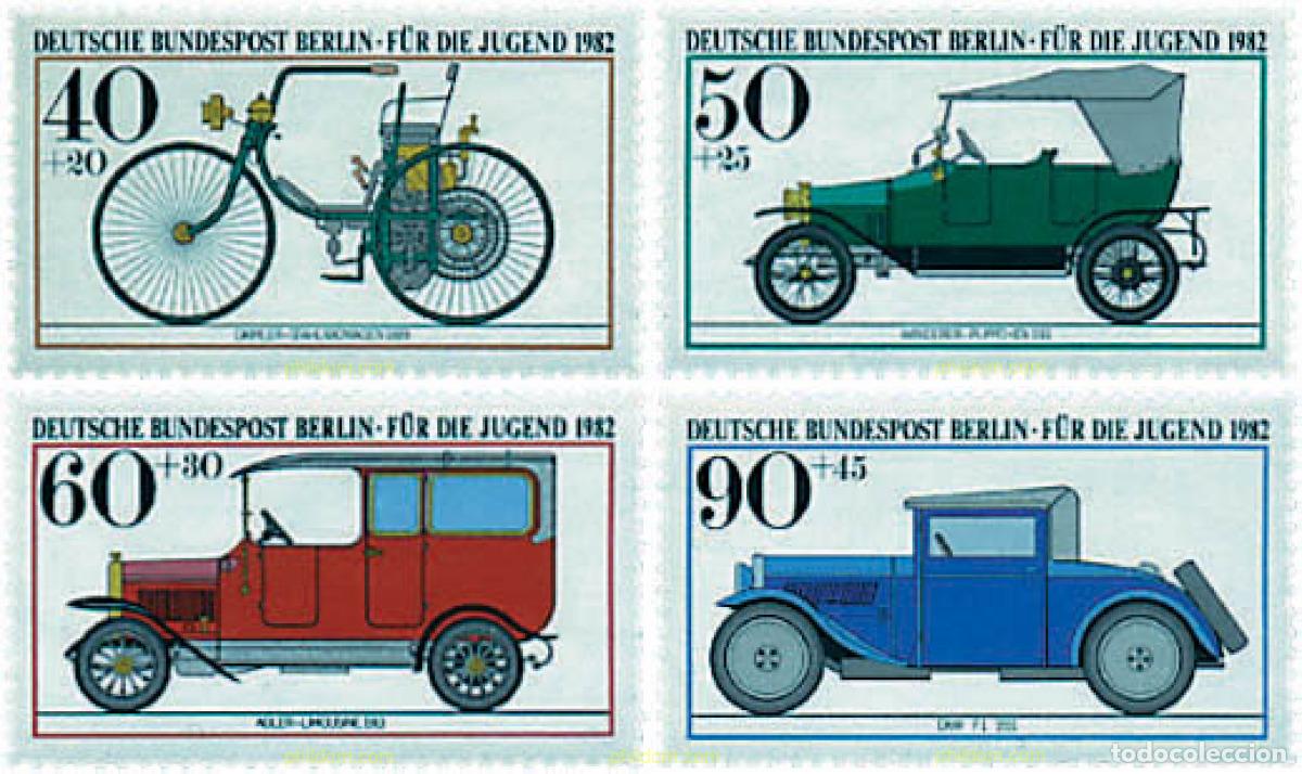 Sellos: 64750 MNH ALEMANIA. Berl&iacute;n 1982 VEHICULOS HISTORICOS
