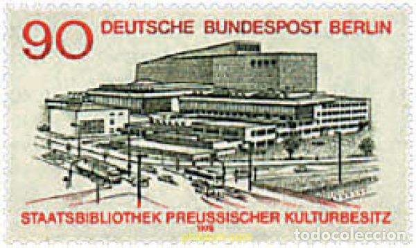 Sellos: 39825 MNH ALEMANIA. Berl&iacute;n 1978 INAUGURACION DE LA NUEVA BIBLIOTECA