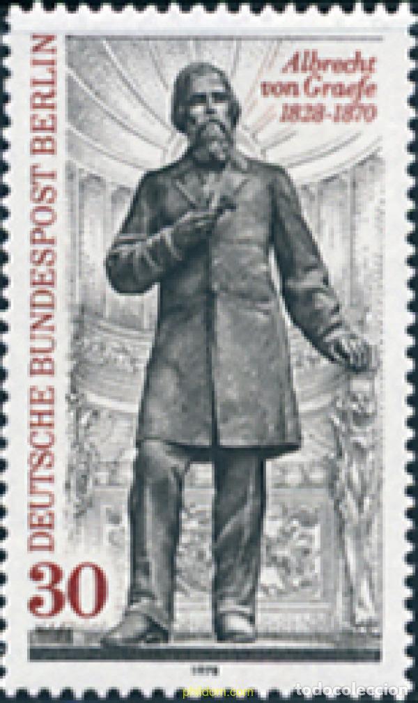 Sellos: 131227 MNH ALEMANIA. Berl&iacute;n 1978 150 ANIVERSARIO DEL NACIMIENTO DE ALBRECHT VON GRAEFE