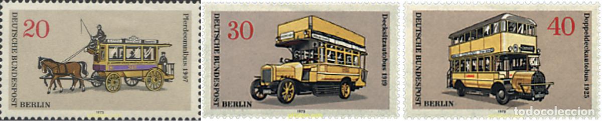Sellos: 576872 MNH ALEMANIA. Berl&iacute;n 1973 TRANSPORTES PUBLICOS BERLINESES.