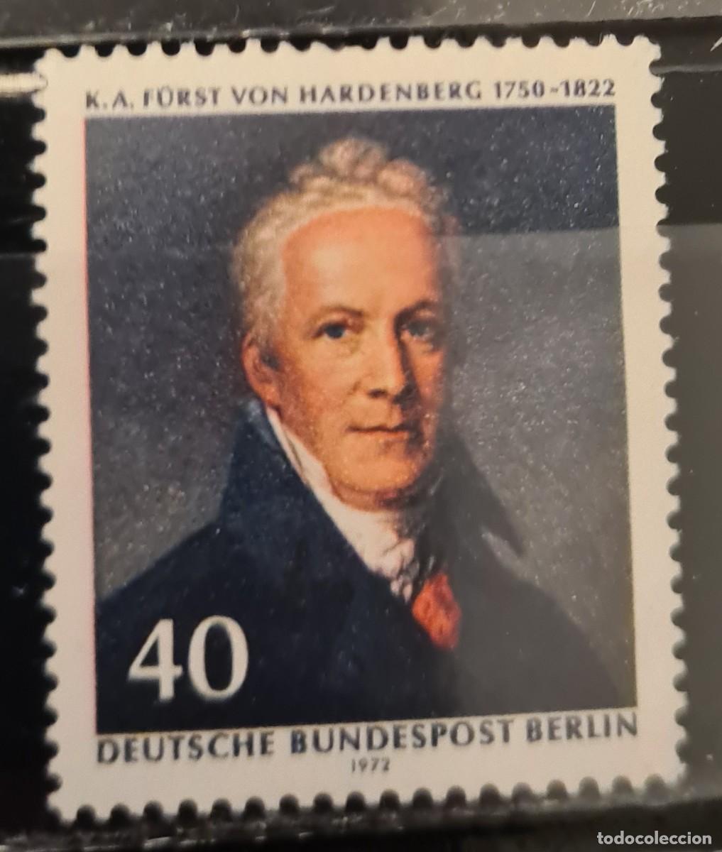 Sellos: Sello de Berl&iacute;n 1972: 150 aniversario de la muerte de Karl August, pr&iacute;ncipe de Hardenberg