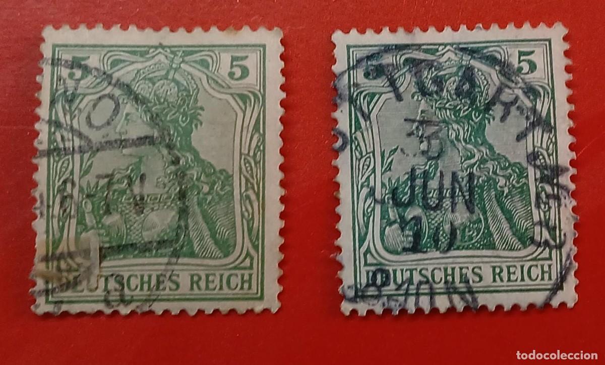 Sellos: Imperio aelamna 1905 M85 a y b