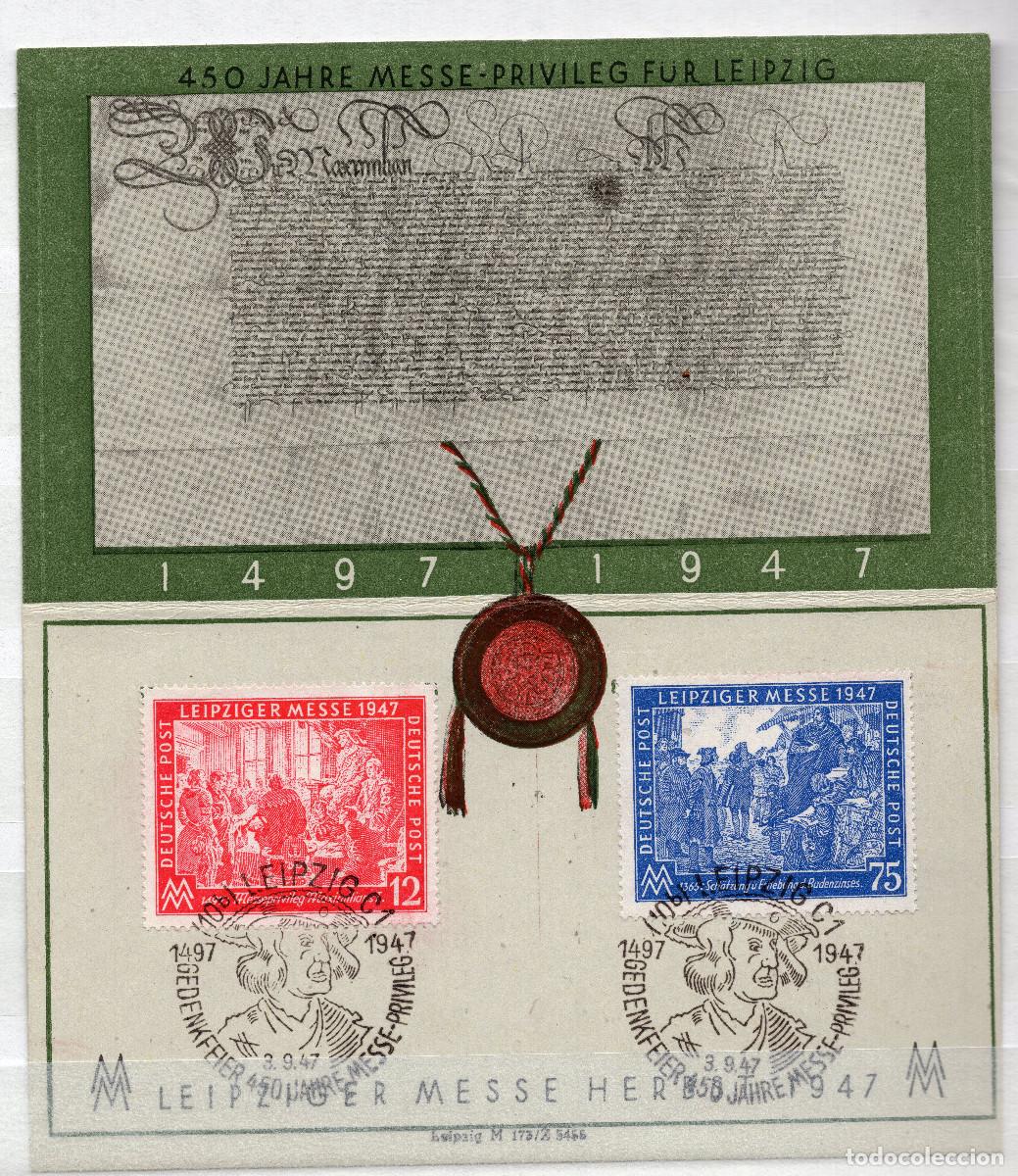Sellos: ALEMANIA OCUPACIONES TRIZONA 1947 STAMP MICHEL DE-TZ 965-966A