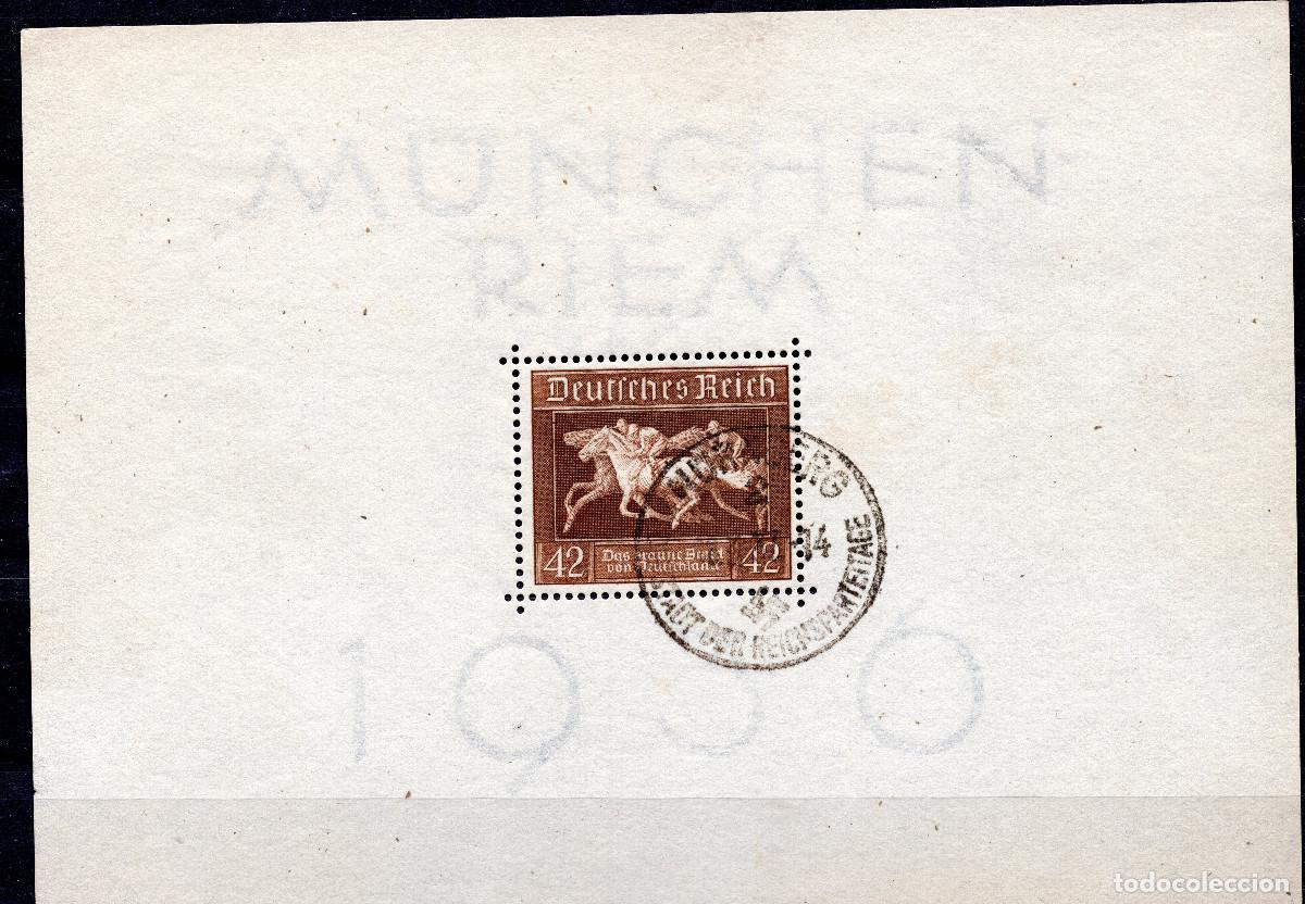 Sellos: ALEMANIA IMPERIO 1936 STAMP MICHEL DR BL4X