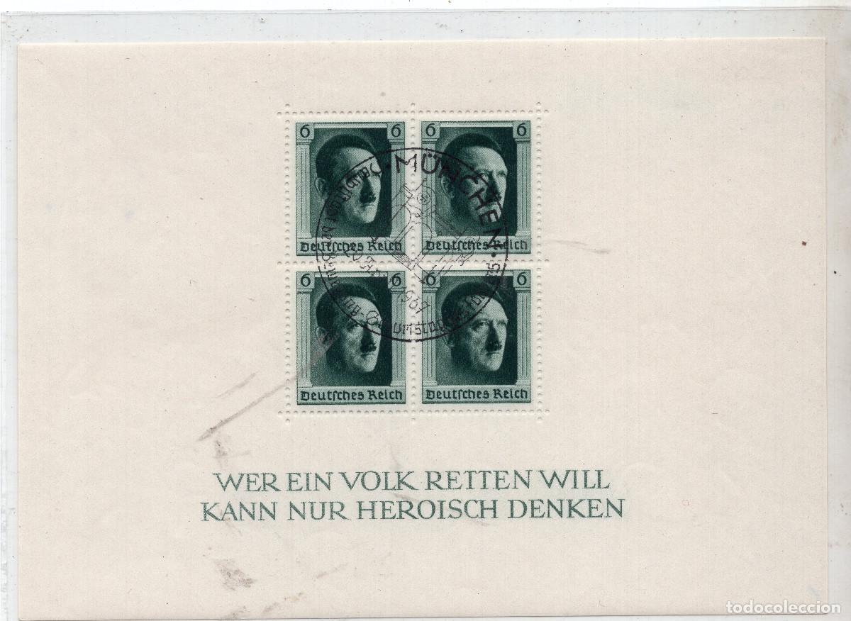 Sellos: ALEMANIA IMPERIO 1937 , MICHEL BL7