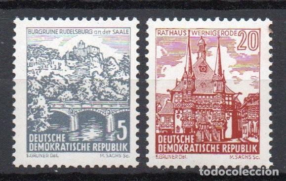 Timbres: ALEMANIA ORIENTAL DDR A&Ntilde;O 1961 YV 529A/30A*** PAISAJES Y EDIFICIOS HIST&Oacute;RICOS TURISMO ARQUITECTURA