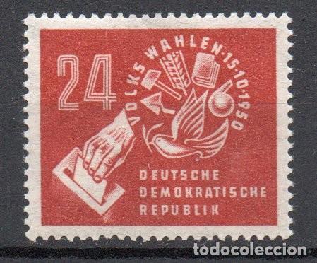 Sellos: ALEMANIA ORIENTAL DDR A&Ntilde;O 1950 YV 27*** ELECCIONES DEL 15 DE OCTUBRE