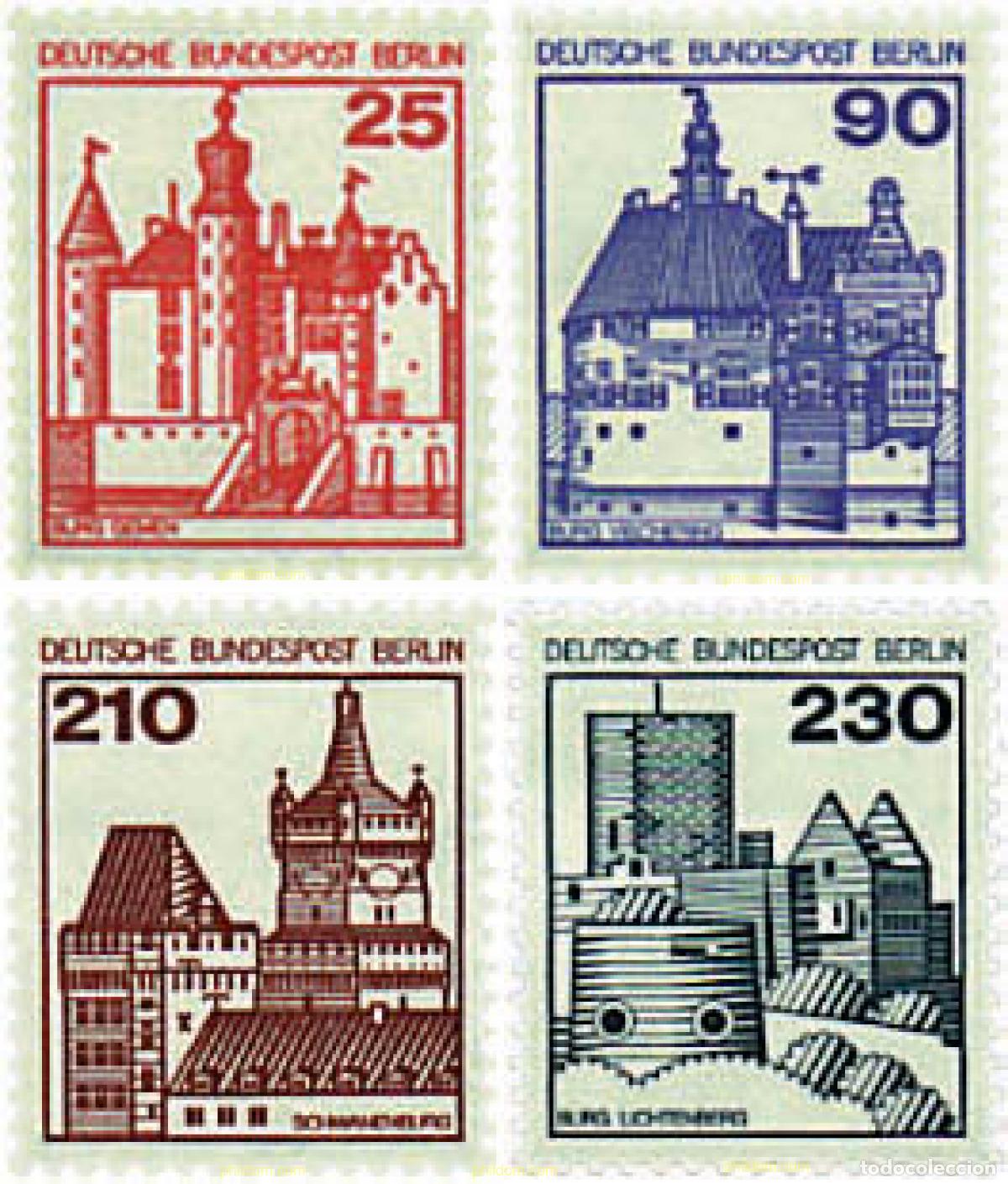 Sellos: 64703 MNH ALEMANIA. Berl&iacute;n 1978 CASTILLOS