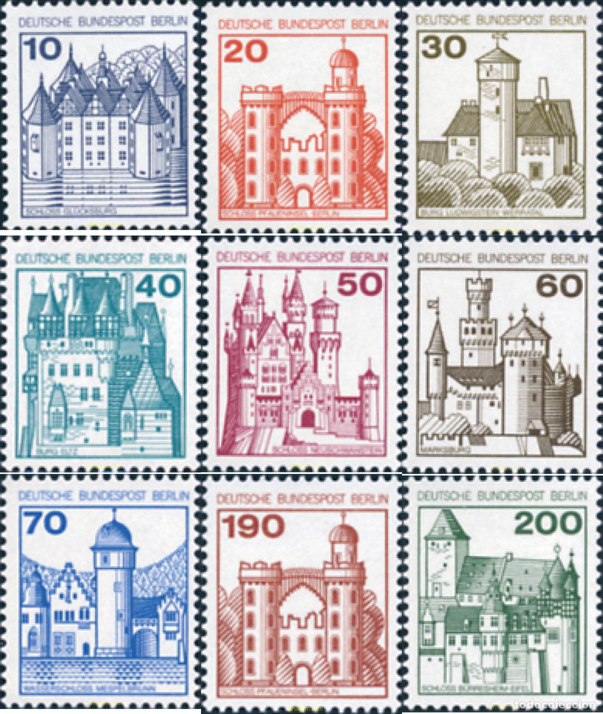Sellos: 131145 MNH ALEMANIA. Berl&iacute;n 1977 CASTILLOS