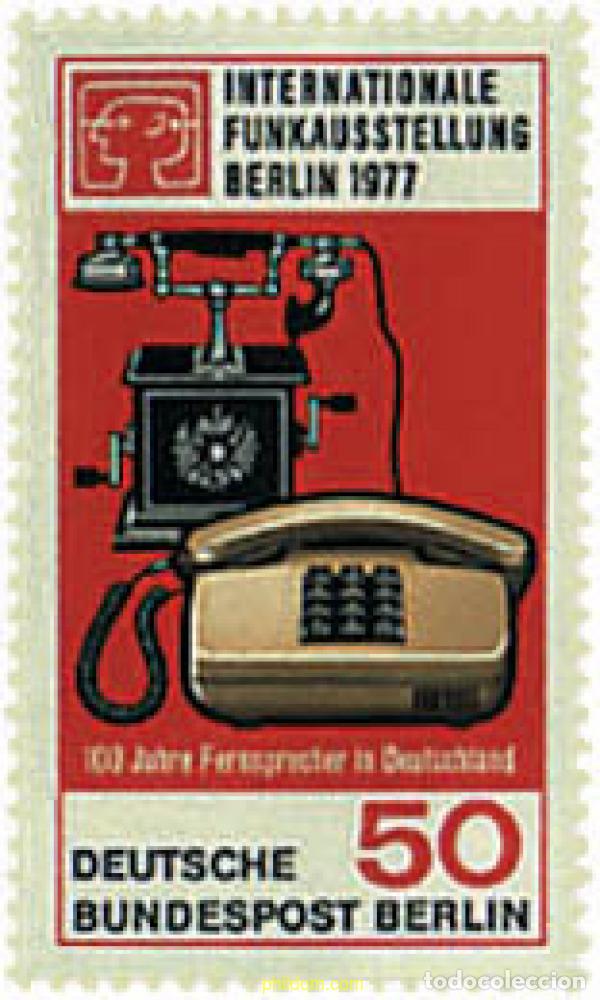 Sellos: 64698 MNH ALEMANIA. Berl&iacute;n 1977 EXPOSICION INTERNACIONAL SOBRE LAS COMUNICACIONES, EN BERLIN