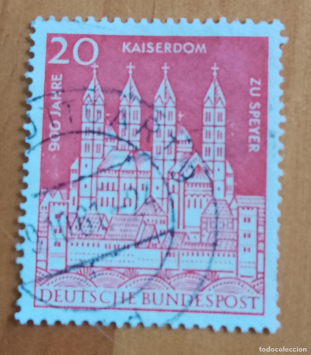 Sellos: ALEMANIA - V/F 20 - A&Ntilde;O 1961 - TURISMO, 900 A&Ntilde;OS DE LA CATEDRAL DE SPEYER