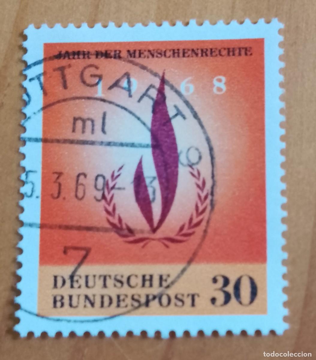 Sellos: ALEMANIA - V/F 30 - JUNTA DE DERECHOS HUMANOS, 1968