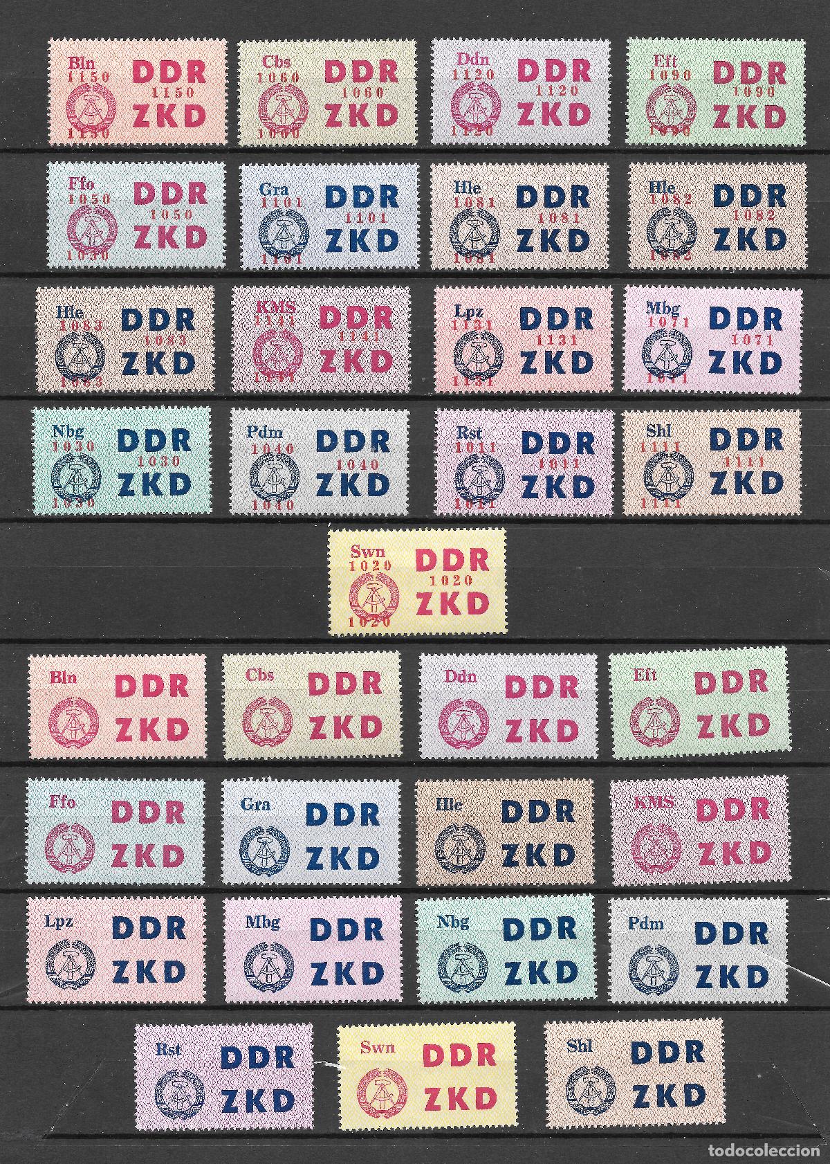 Sellos: DDR (Rda) 1963/1964-Oficial Mi 1/30 + 22 a/b MNH**