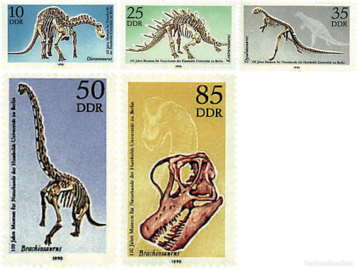 Sellos: 97371 MNH ALEMANIA DEMOCRATICA 1990 FAUNA PREHISTORICA