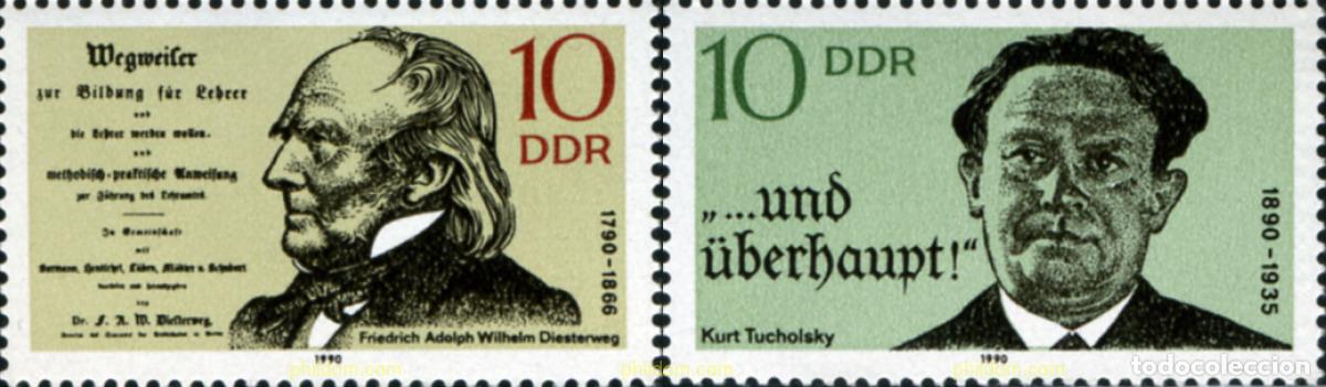 Sellos: 151006 MNH ALEMANIA DEMOCRATICA 1990 PERSONALIDADES