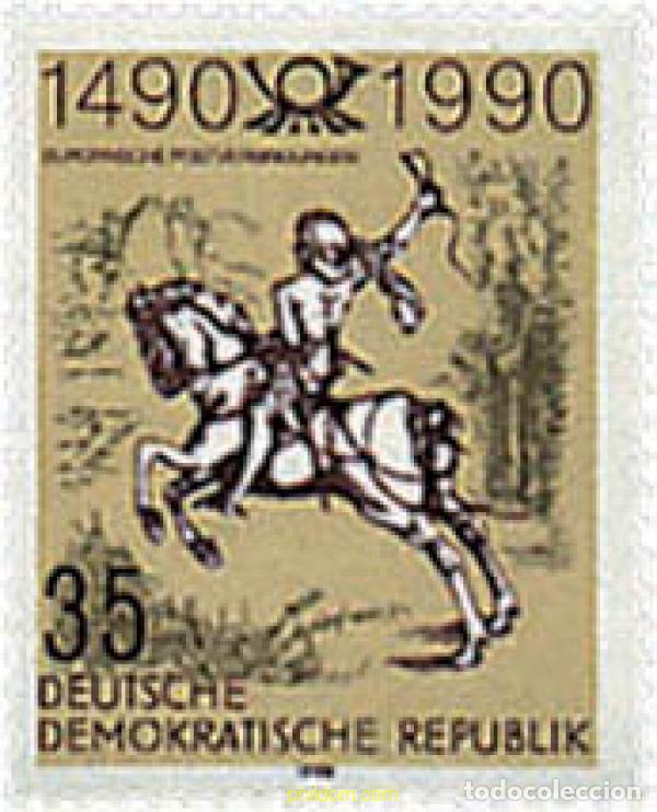Sellos: 64668 MNH ALEMANIA DEMOCRATICA 1990 500 ANIVERSARIO DE LAS RELACIONES POSTALES