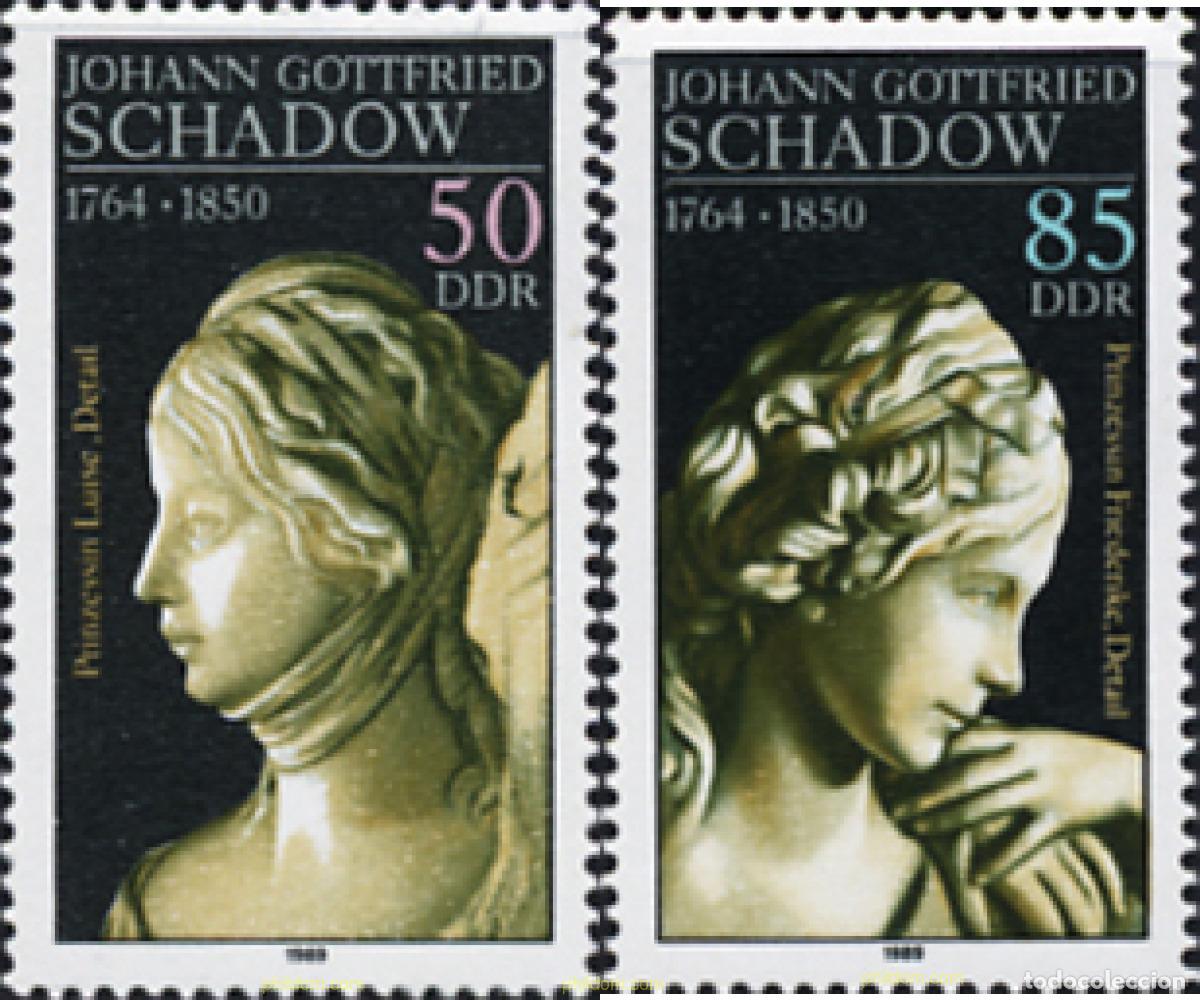 Sellos: 150993 MNH ALEMANIA DEMOCRATICA 1989 225 ANIVERSARIO DEL NACIMIENTO DE JOHANN GOTTFRIED SCHADOW