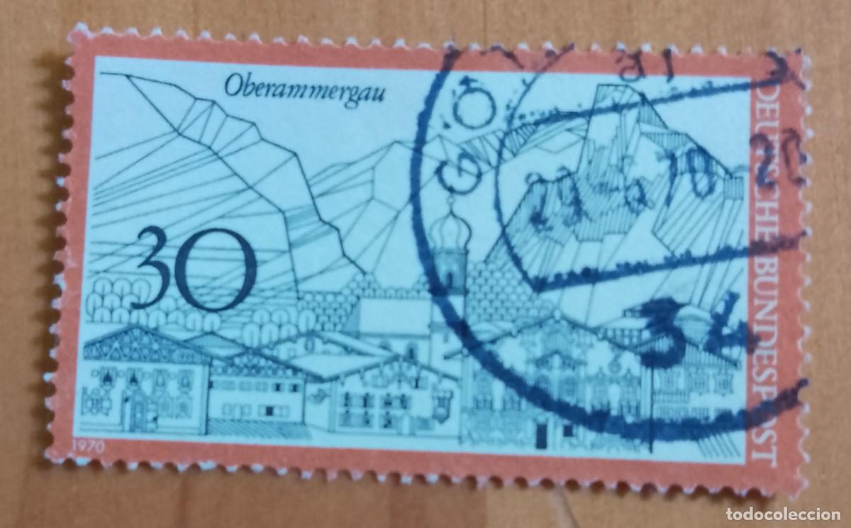 Sellos: ALEMANIA - V/F 30 - A&Ntilde;O 1970 - OBERAMMERGAU, MUNIPIO - YV 496