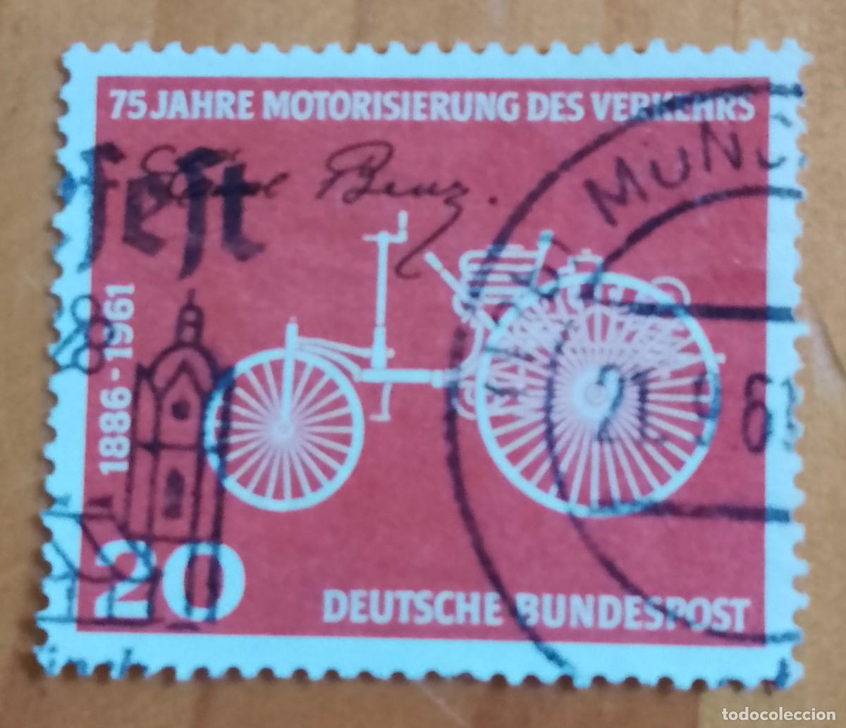 Sellos: ALEMANIA - V/F 20 - 75 S&Ntilde;OS DE MOTORIZACI&Oacute;N DEL TRANPORTE 1886.1961