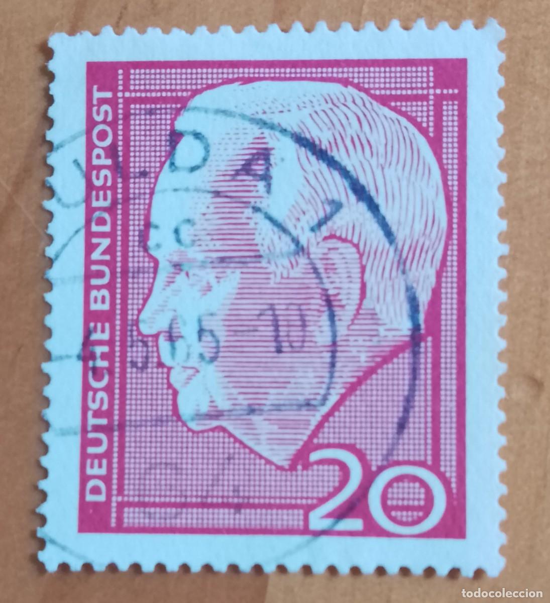 Sellos: ALEMANIA - V/F 20 - PRESIDENTE - MATASELLO IDENTIFICATIVO: 4-5-65 FULDA