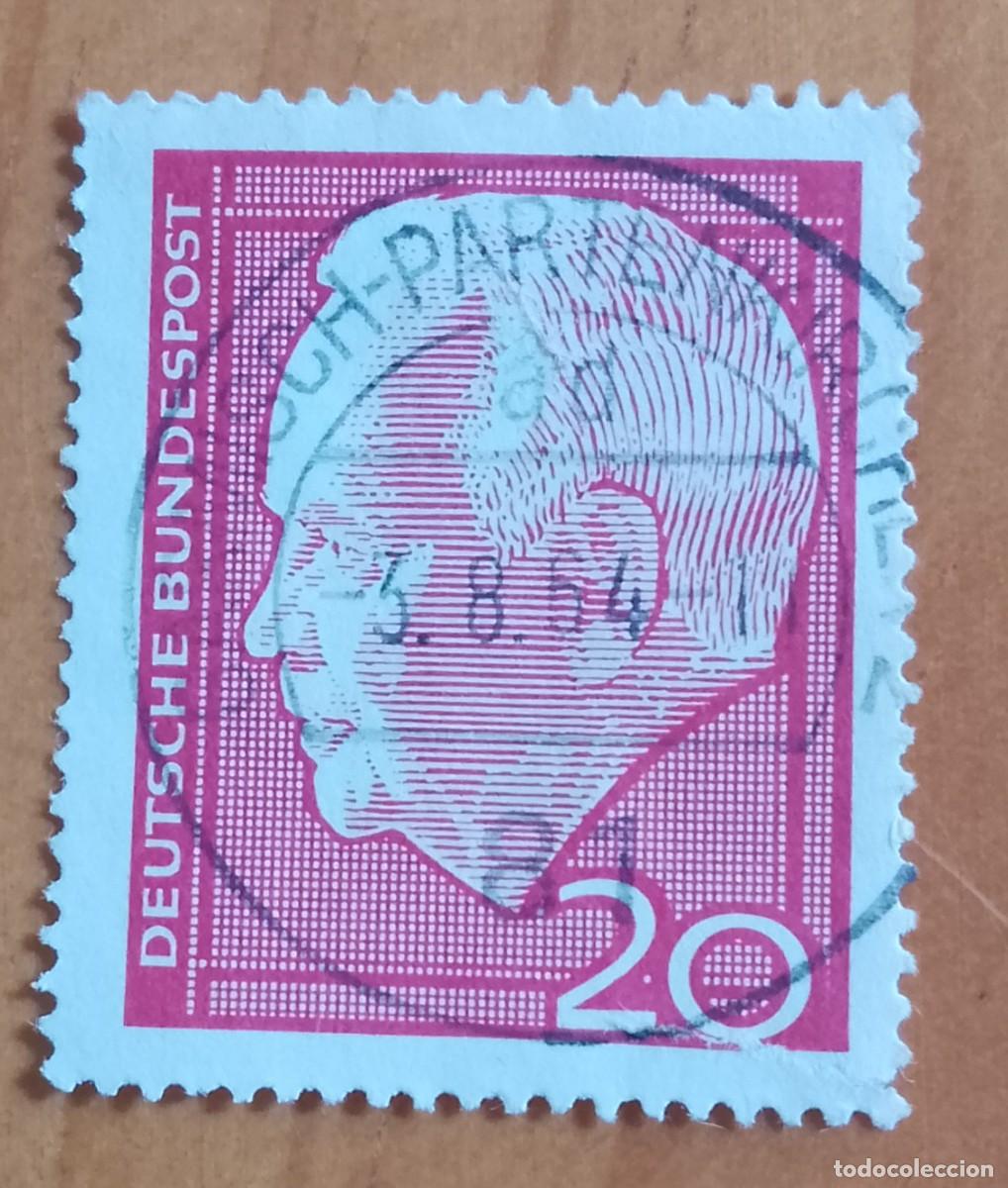 Sellos: ALEMANIA - V/F 20 - PRESIDENTE - MATASELLO IDENTIFICATIVO: 3.8.64 GARMISCH-PARTENKIRCHEN