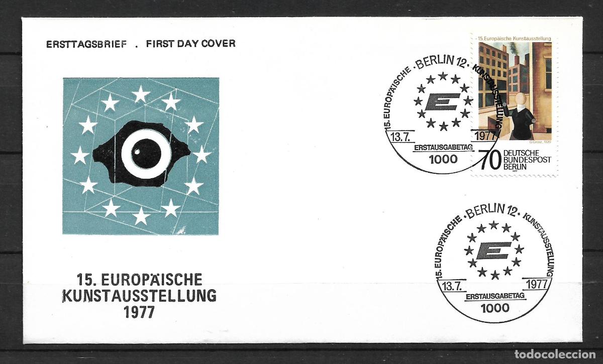 Sellos: alemania berlin 1977 michel 551 sobre primer dia 1.70&euro; - 153/2