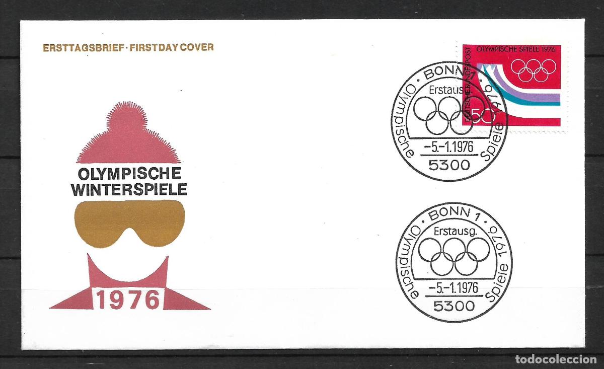 Sellos: alemania 1976 michel 875 sobre primer dia 1.40&euro; - 153/3