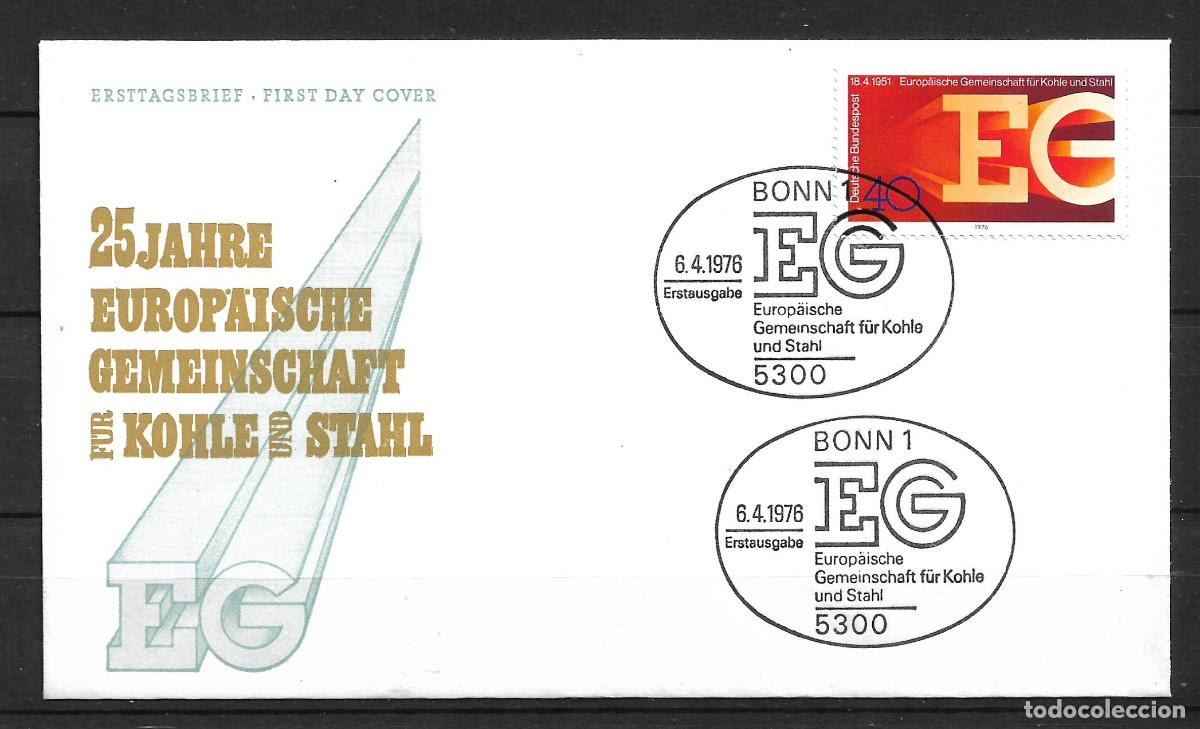 Sellos: alemania 1976 michel 880 sobre primer dia 1.50&euro; - 153/3