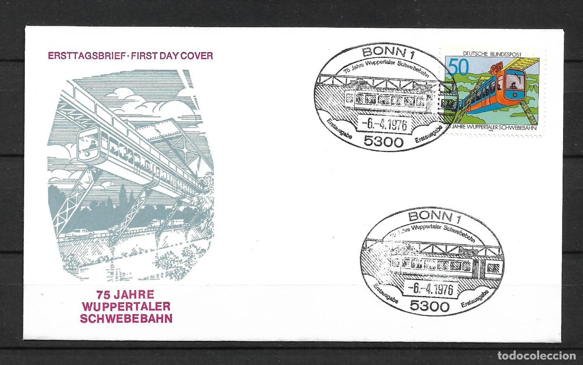 Sellos: alemania 1976 michel 881 sobre primer dia 1.30&euro; - 153/3