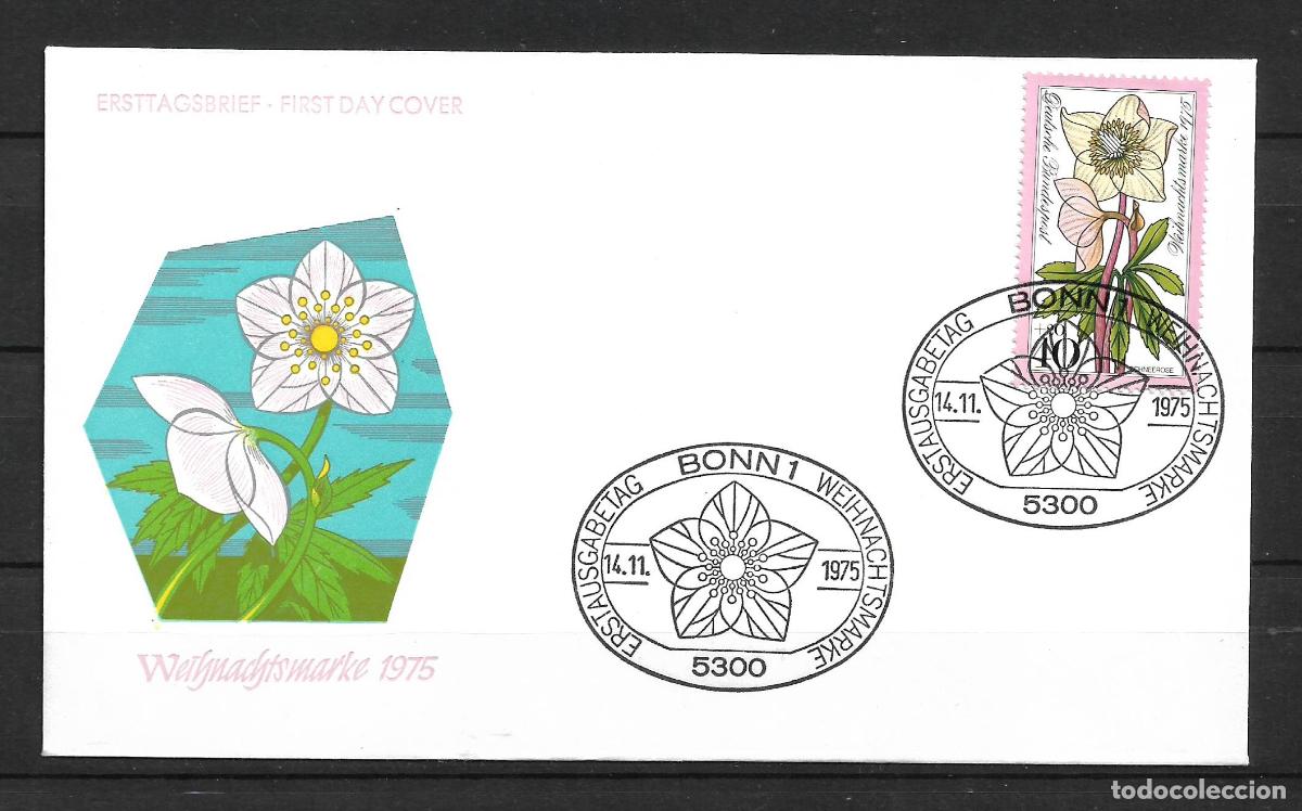 Sellos: alemania 1975 michel 874 sobre primer dia 1.80&euro; - 153/3